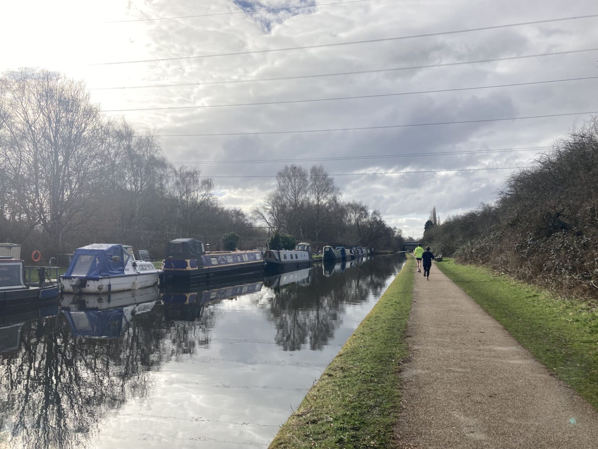 View along the towpath